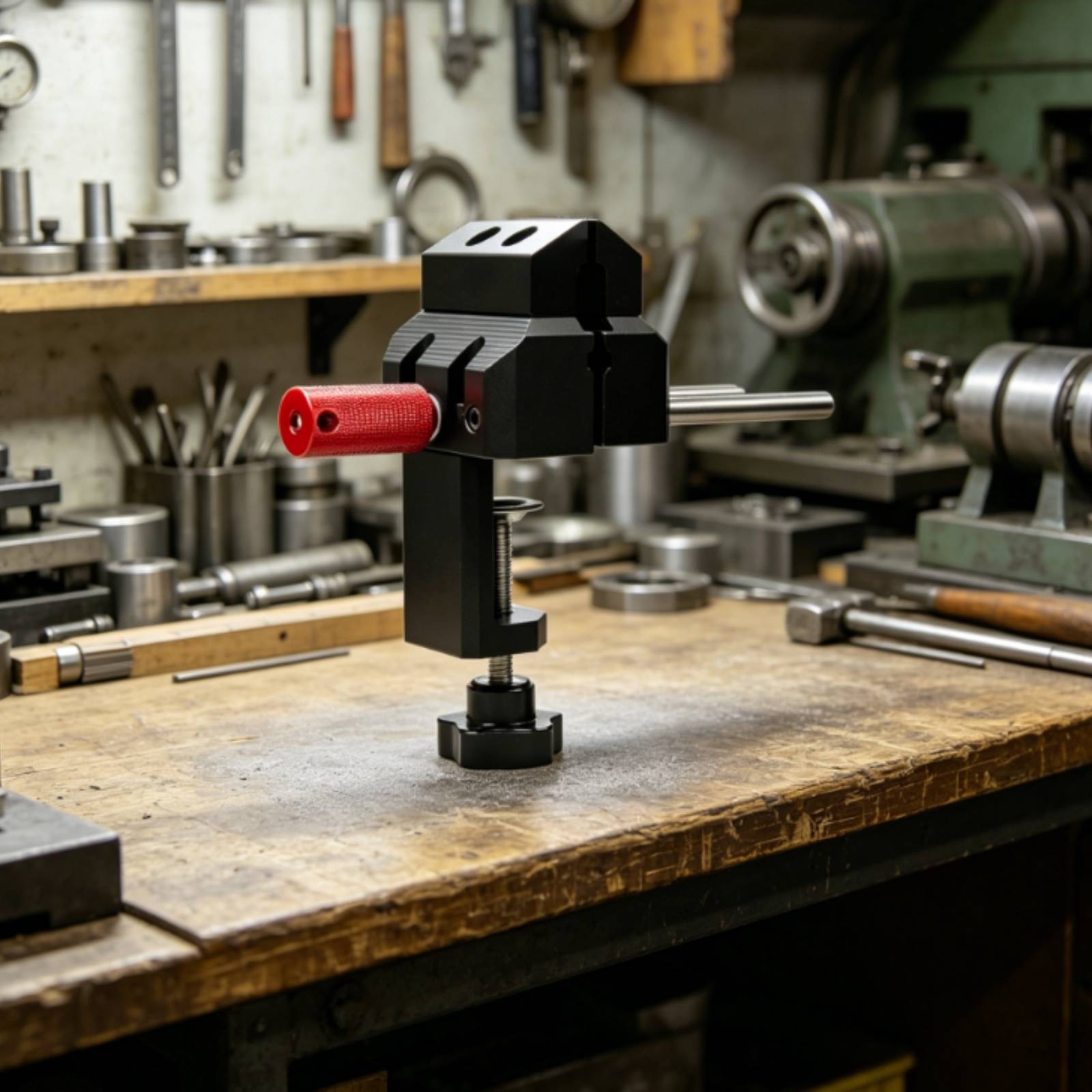 Workshop Tools Bench - Precision Vise with Jaw Pads Adjustable