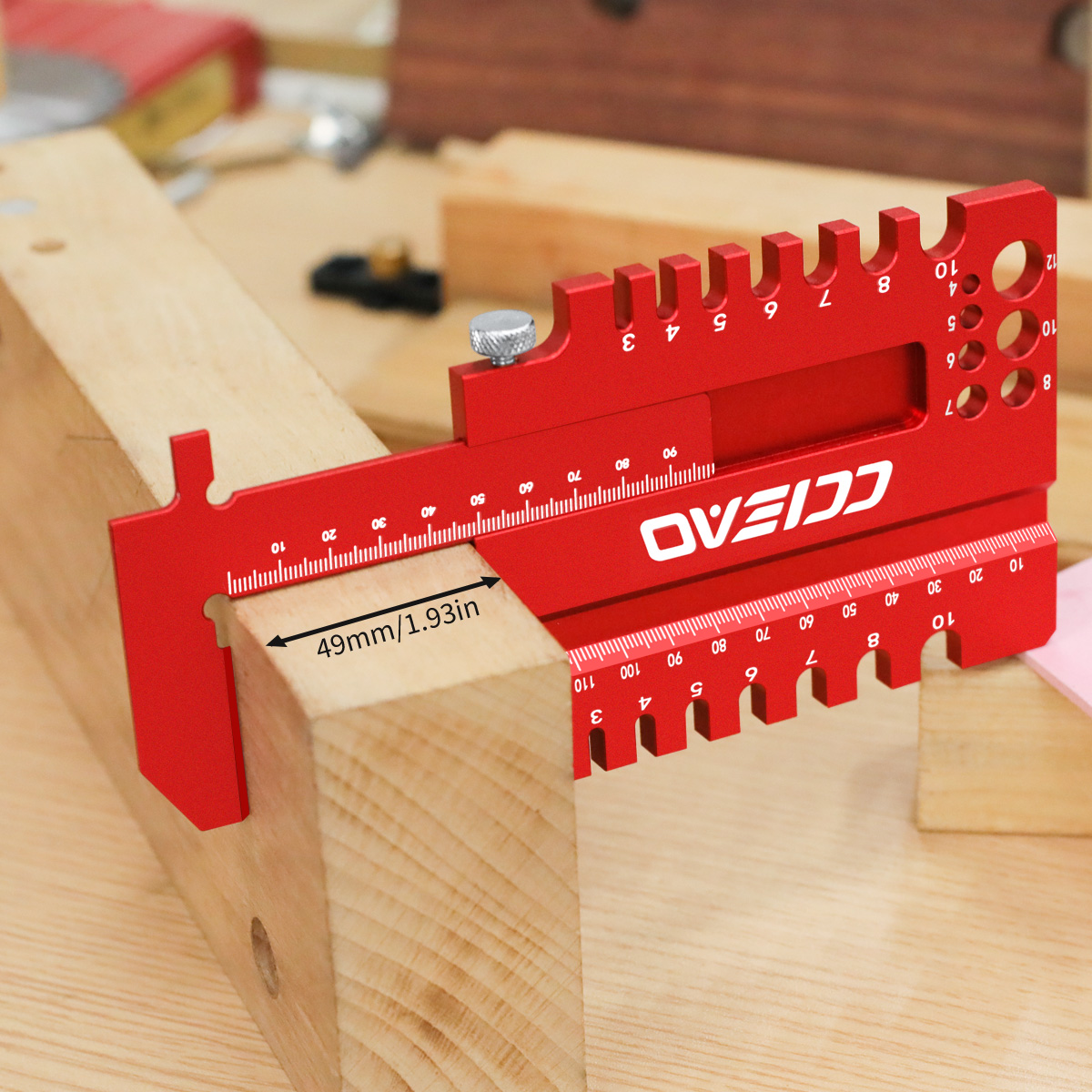 Workshop Tools Diy - Woodworking Multi-Function Measuring Ruler, Aluminum Alloy