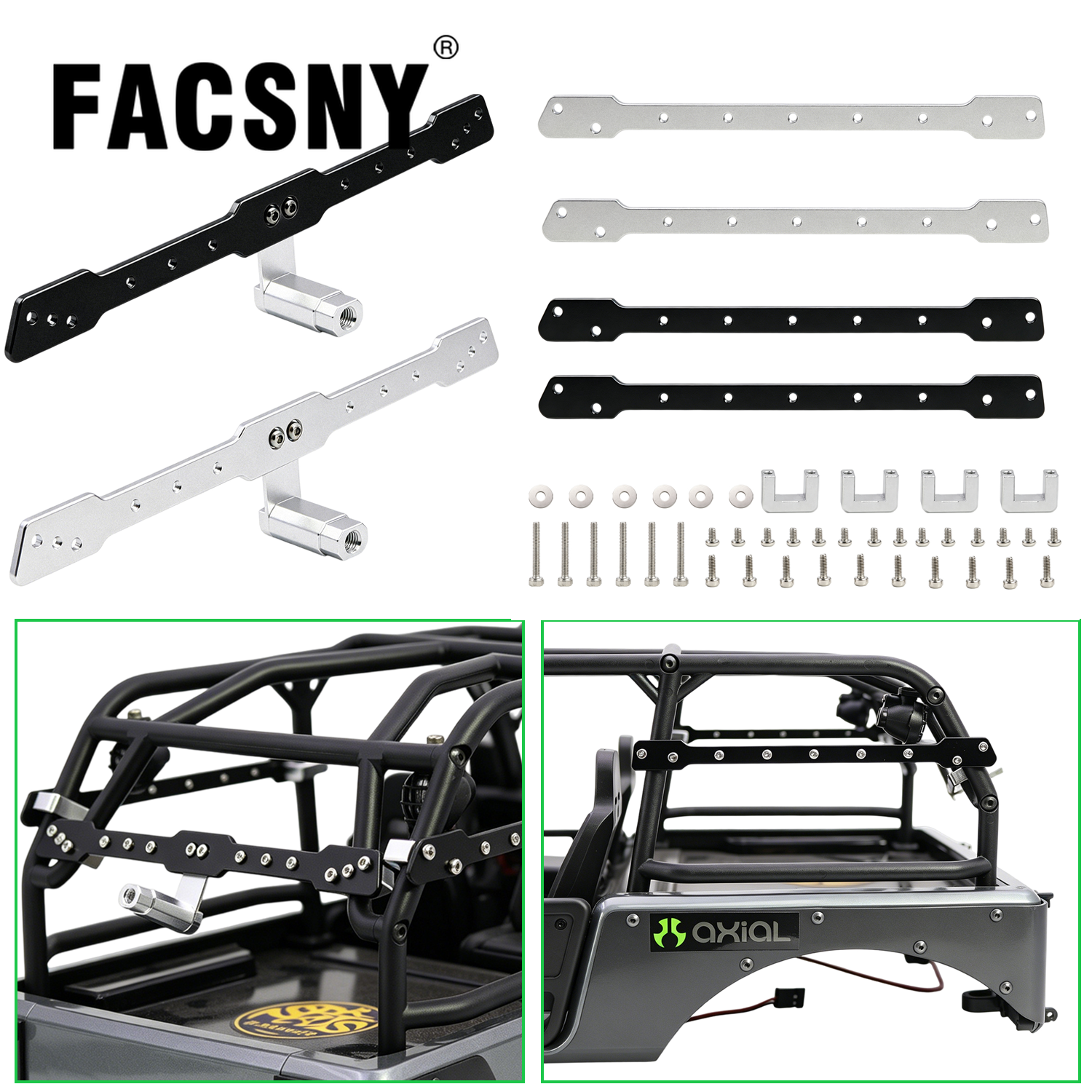 Screw Organizer Kit - 1/10 Aluminum Spare Tire Carrier Rack