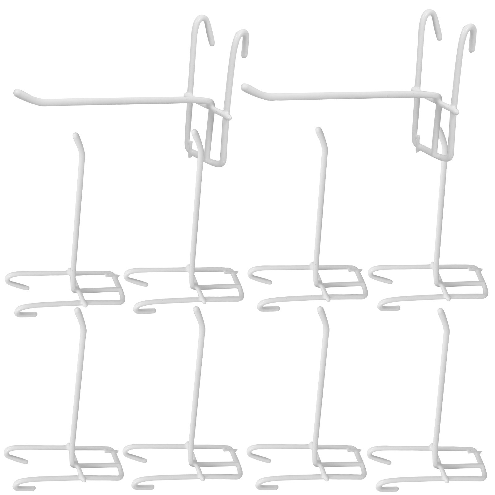 Workshop Tools Photos - 10Pcs Wear-Resistant Iron Grid Panel Hooks