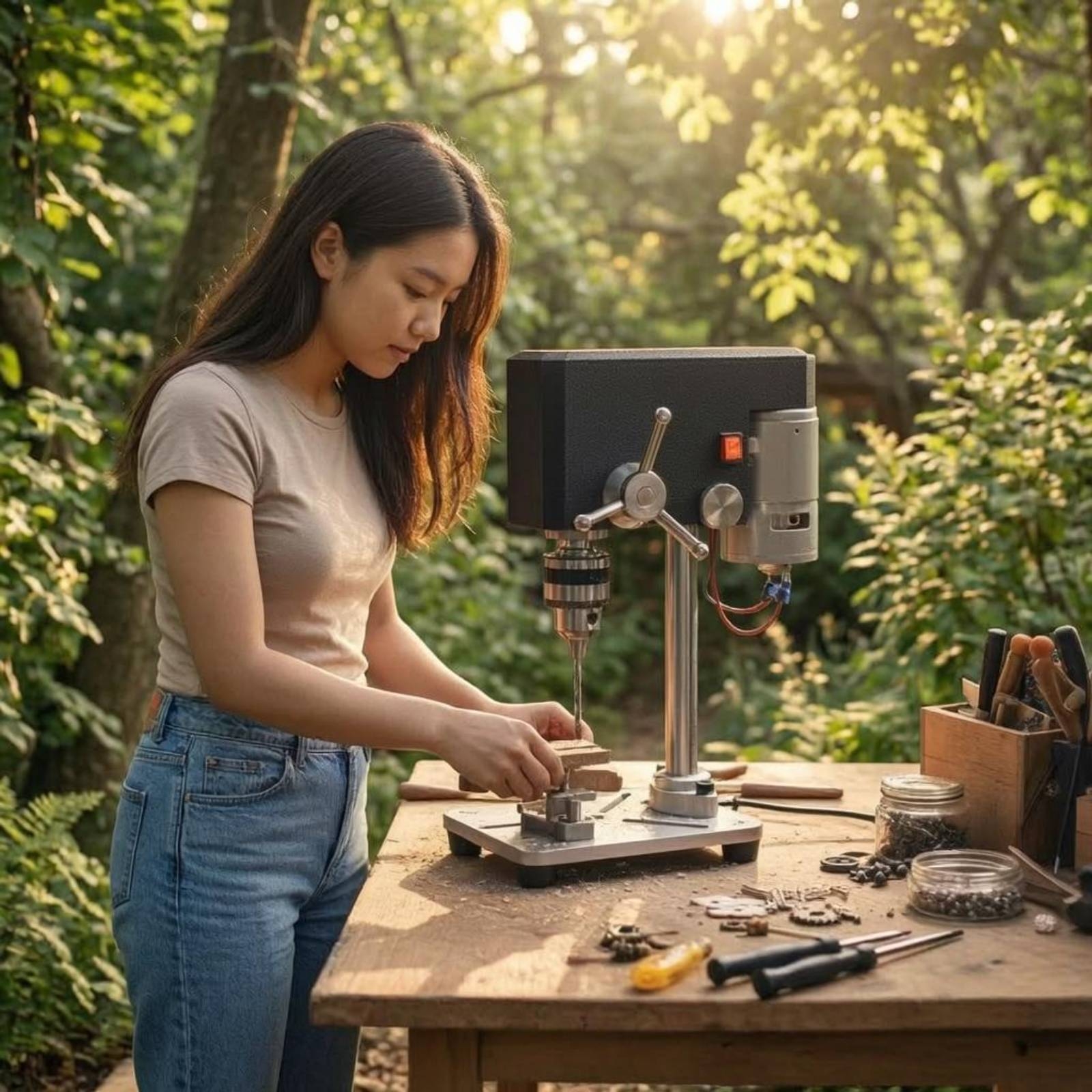 Mini Bench Drill Press Small S - Workshop Tools Bench recensie en prijs
