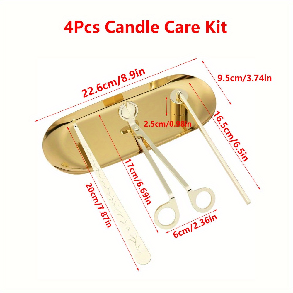 4pcs/set Luxury Candle Care Ki - Workshop Tools Diy recensie en prijs