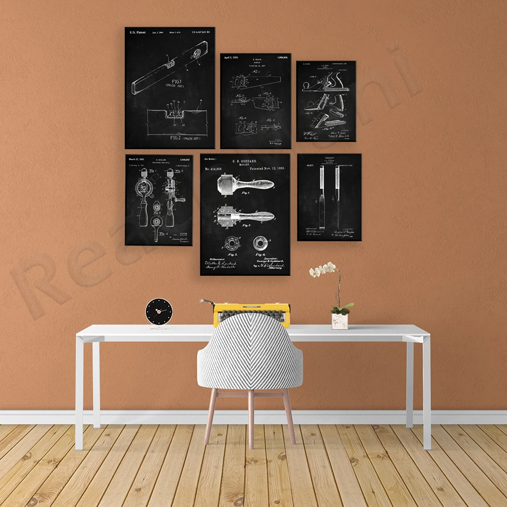 Tool patent print print, carpe - Workshop Tools Hammer recensie en prijs