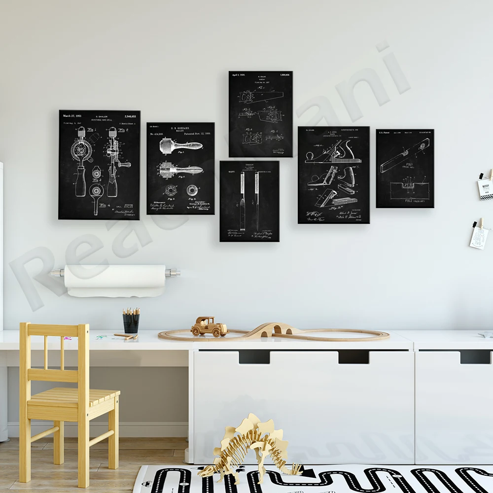 Tool patent print print, carpe - Workshop Tools Hammer recensie en prijs