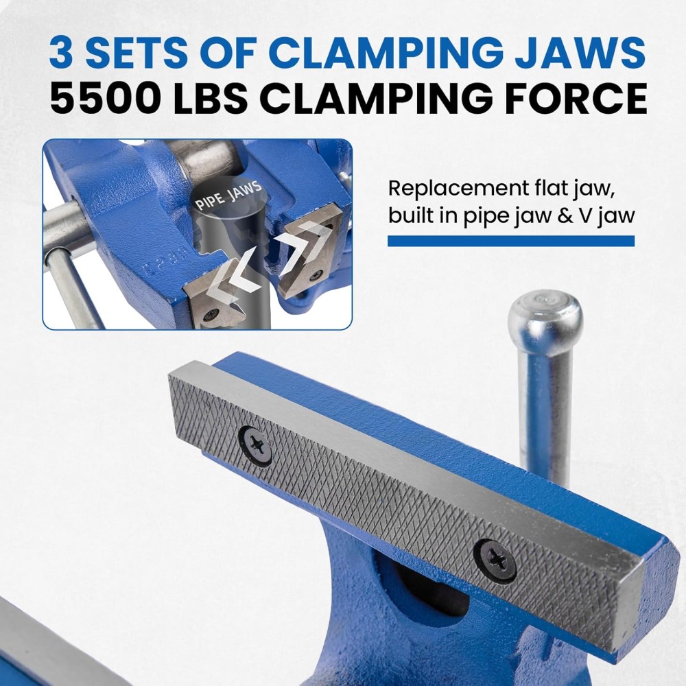 5 Inch Heavy Duty Bench Vise w - Workshop Tools Bench recensie en prijs
