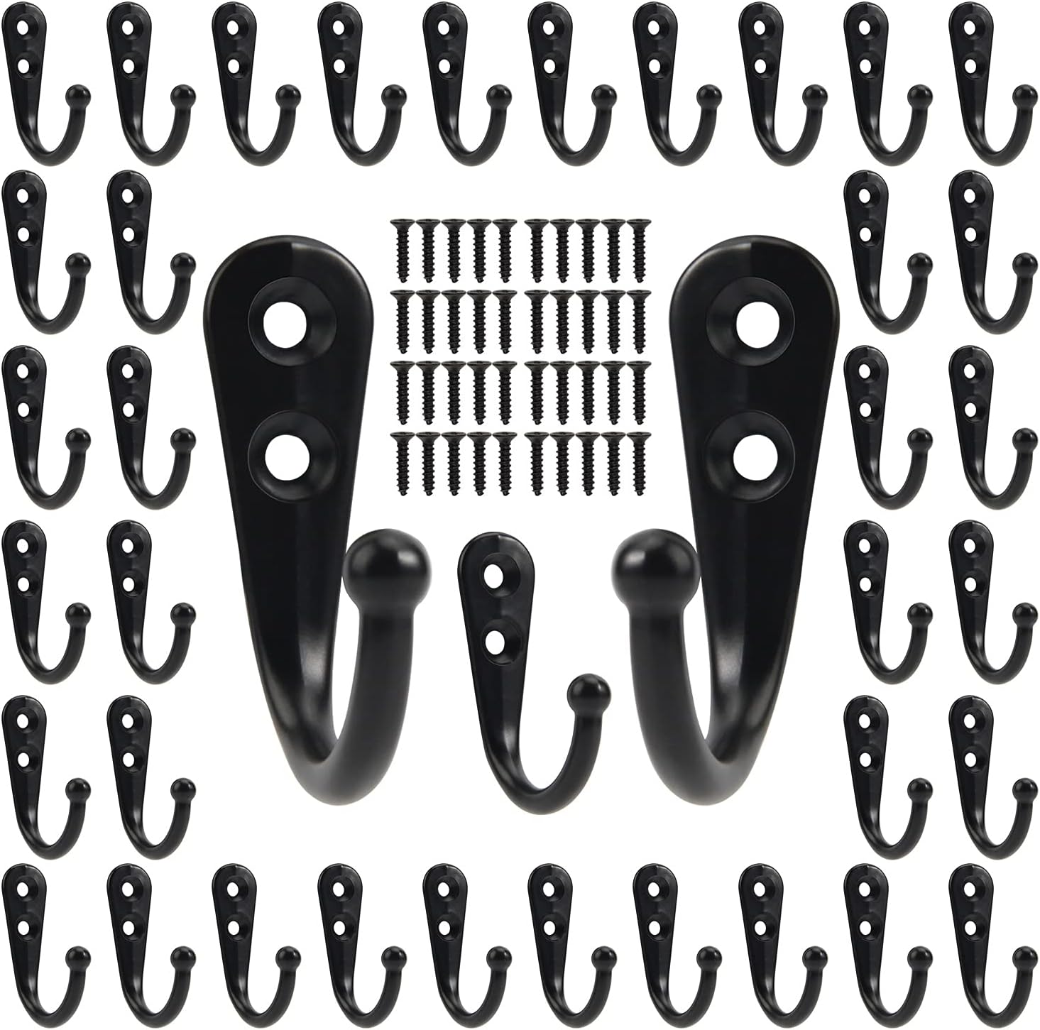 Black Metal Hooks with Screws  - Screw Organizer Kit recensie en prijs