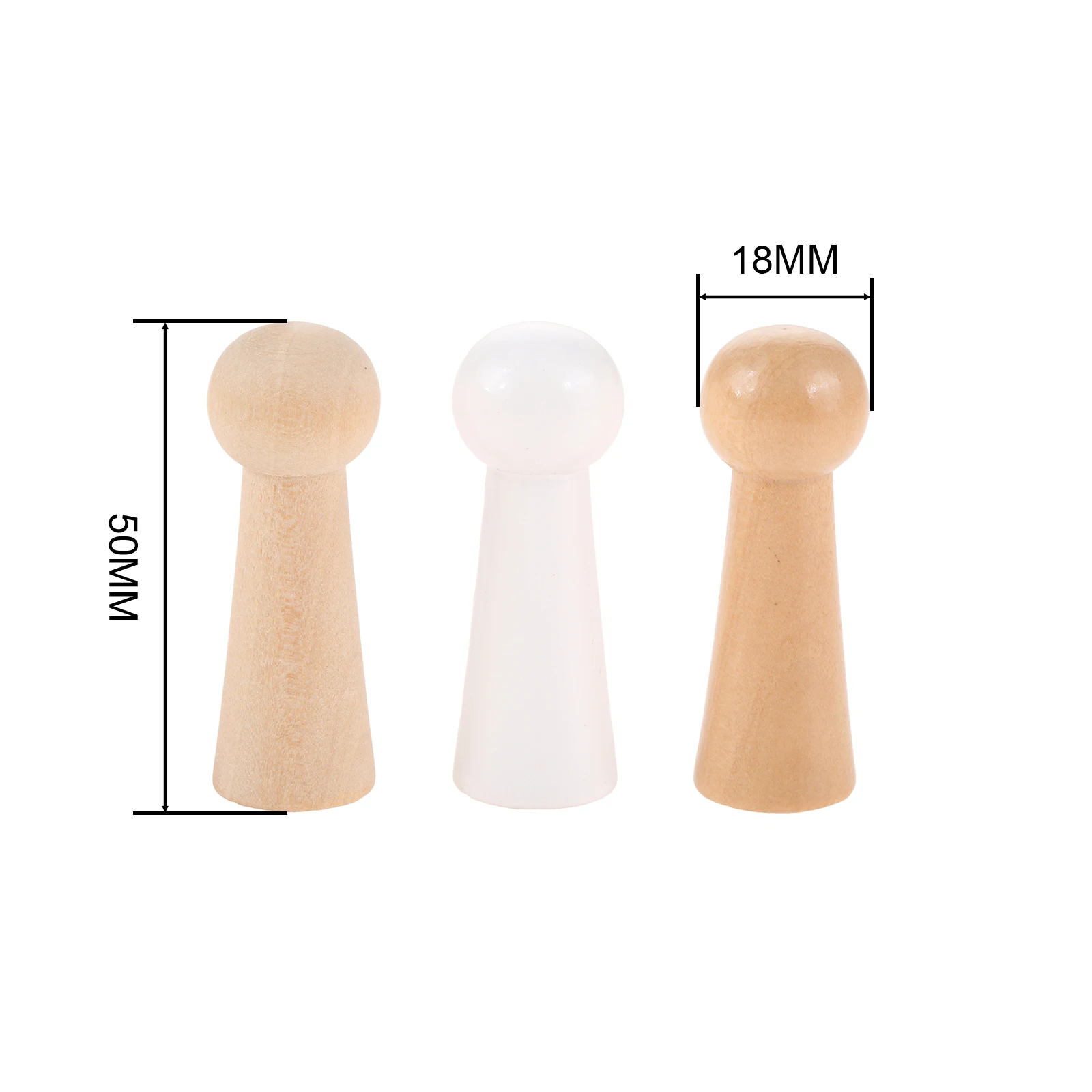 2pcs Wooden Peg Hangers 50mm S - Screw Organizer Kit recensie en prijs