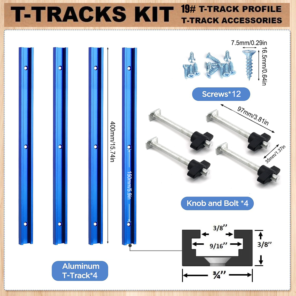 Woodworking 19# T-track Kit an - Workshop Tools Diy recensie en prijs