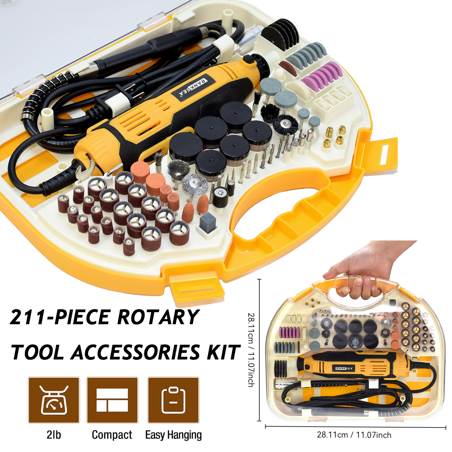 Rotary Tool Kit, Equipped With - Workshop Tools Diy recensie en prijs
