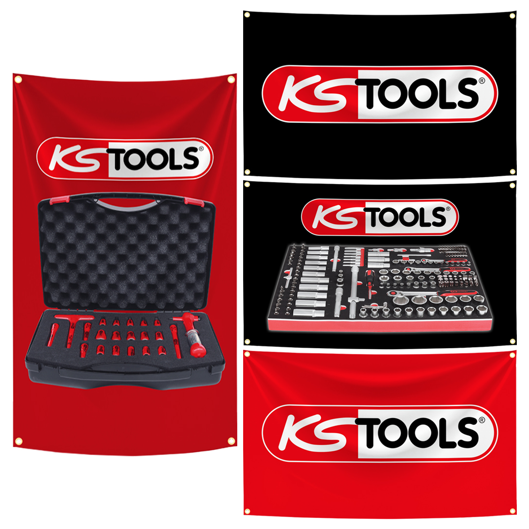 KS TOOLS Brand Flag Tapestry 3 - Ks Tools Workshop recensie en prijs