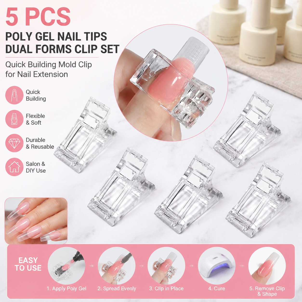 5 Pcs Flexible Soft Poly Gel N - Workshop Tools Diy recensie en prijs