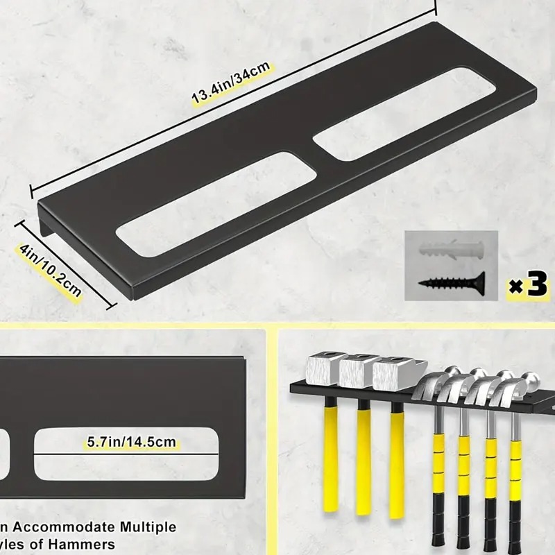 Wall Mounted Metal Tool Hanger - Workshop Tools Hammer recensie en prijs