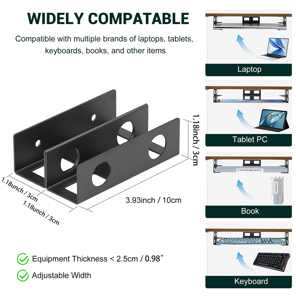 Under Desk Double Decker Lapto - Screw Organizer Kit recensie en prijs