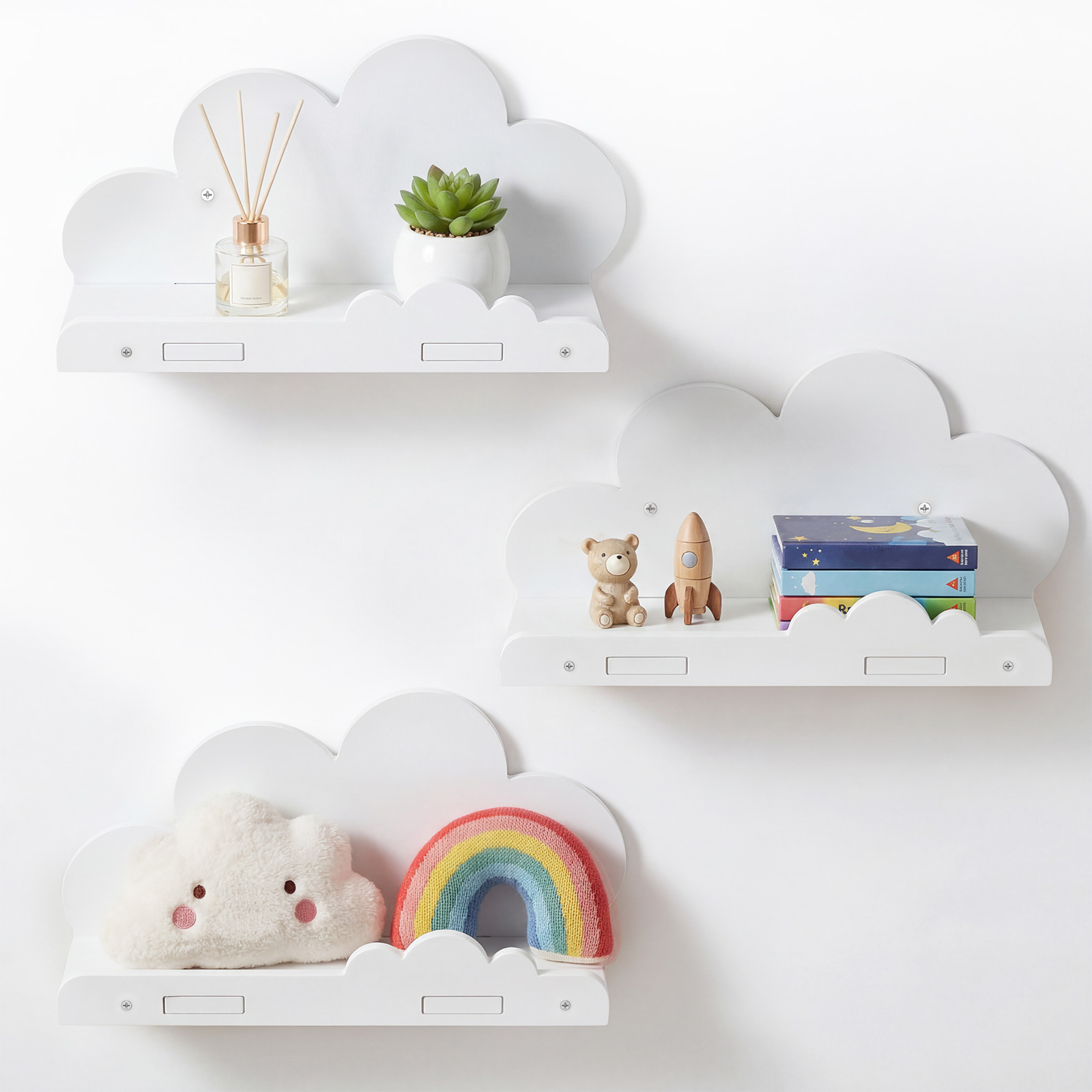 3 Pcs Cloud Shape Floating She - Screw Organizer Kit recensie en prijs
