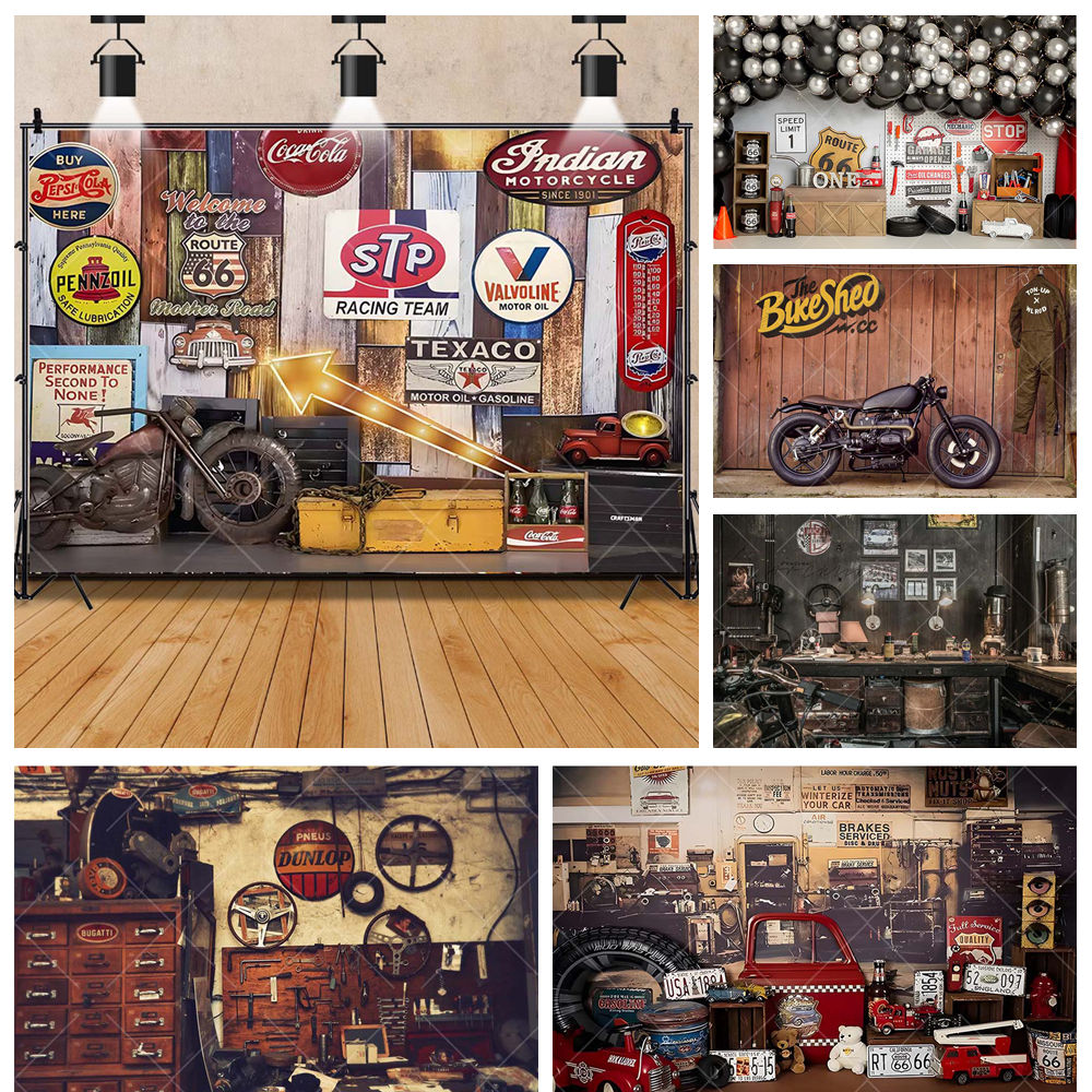 Retro Motorcycle Car Repairs G - Workshop Tools Photos recensie en prijs