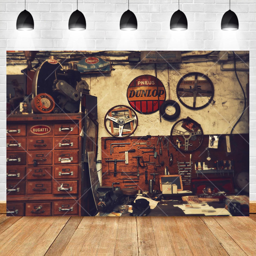 Retro Motorcycle Car Repairs G - Workshop Tools Photos recensie en prijs