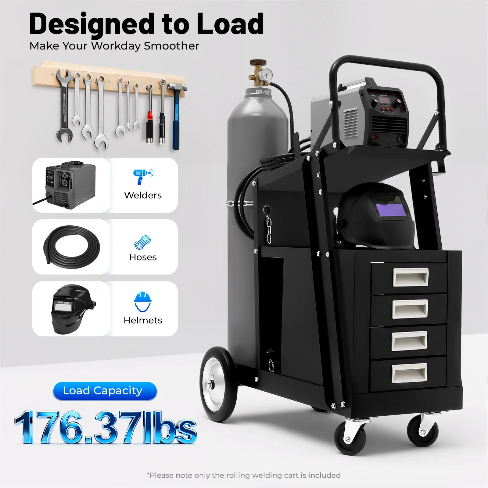 Rolling Welding Cart with Comf - Welding Tools In Workshop recensie en prijs
